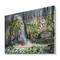 Designart - Tropical Plants Oasis - Farmhouse Print on Natural Pine Wood